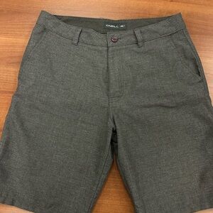 O'Neill Men's Charcoal Flat Front Shorts